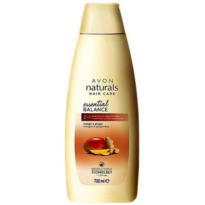 Avon Naturals, Mango & Ginger, Shampoo & Conditioner 2 in 1 (Szampon z odżywką 2 w 1 `Mango i imbir`)