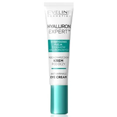 Eveline Cosmetics Hyaluron Expert, Przeciwzmarszczkowy krem pod oczy `Hybrydowa fuzja 3 kwasów hialuronowych`