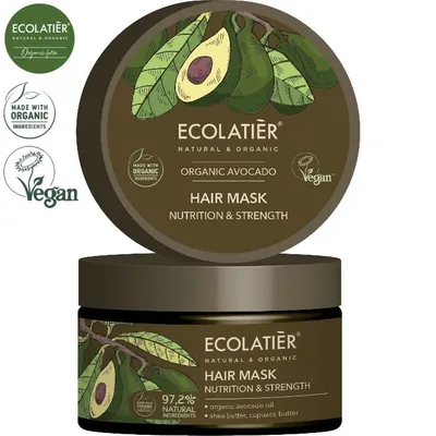 Ecolatier Organic Avocado, Hair Mask Nutrition & Strength (Maska do włosów odżywcza)