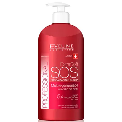 Eveline Cosmetics Extra Soft SOS Professional, Multiregenerujące mleczko - kompres do ciała