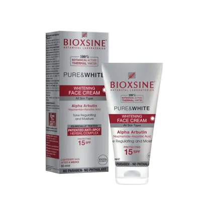 Bioxsine Pure & White, Whitening Face Cream SPF 15 (Krem do twarzy)
