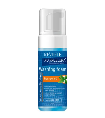Revuele No Problem!, Washing Foam Tea Tree Oil (Pianka do mycia twarzy)