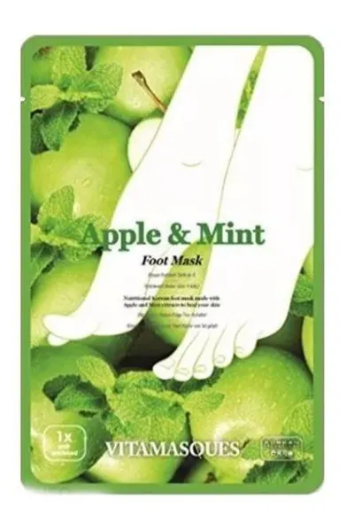 Vitamasques Apple & Mint Foot Mask (Maska do stóp)