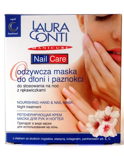 Laura Conti Nail Care, Odżywcza maska do dłoni i paznokci