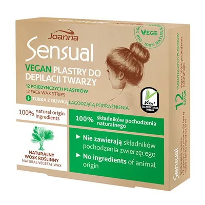 Joanna Sensual Vegan, Plastry do depilacji twarzy