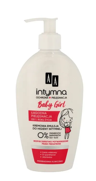 AA Intymna, Baby Girl, Delikatna emulsja do higieny intymnej od 1. roku życia