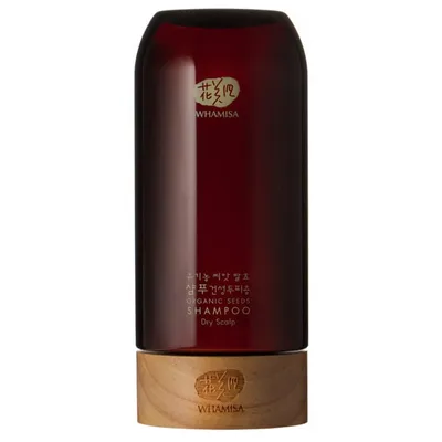 Whamisa Organic Seeds, Dry Scalp Shampoo (Łagodny szampon przeznaczony do wrażliwej i suchej skóry głowy)