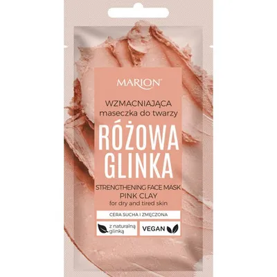 Marion Wzmacniająca maseczka do twarzy `Różowa glinka``