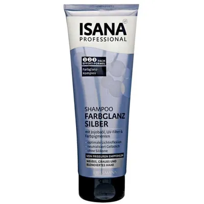 Isana Professional, Farbglanz Silber Shampoo (Szampon do włosów siwych i rozjaśnianych)