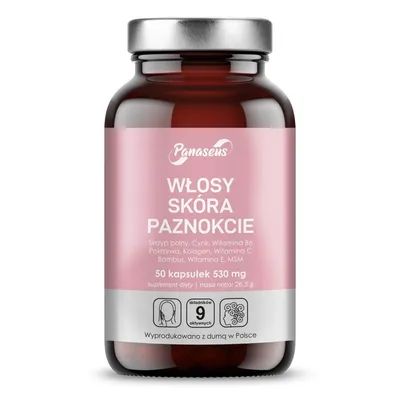 Panaseus Włosy skóra paznokcie, Suplement diety