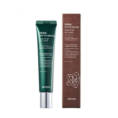 JayJun Cosmetic Okra Phyto Mucin Deep Surge Eye Cream (Krem pod oczy o głębokim działaniu odżywczym i ujędrniającym)