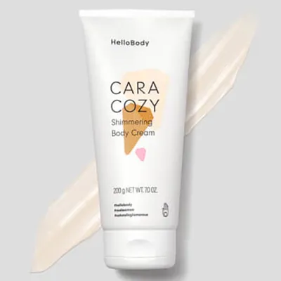 HelloBody Cara Cozy Shimmering Body Cream (Połyskujący krem do ciała)