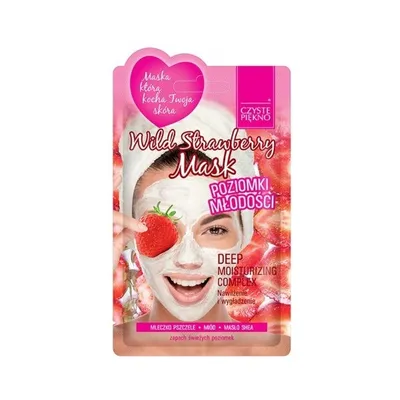 Czyste Piękno Wild Strawberry Mask Deep Moisturizing Complex (Maseczka do twarzy `Poziomki młodości`)