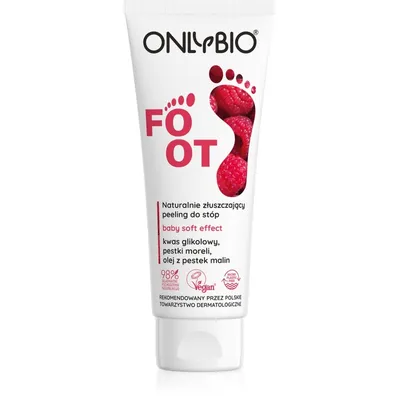 OnlyBio Foot, Naturalnie złuszczający peeling do stóp `Baby soft effect`