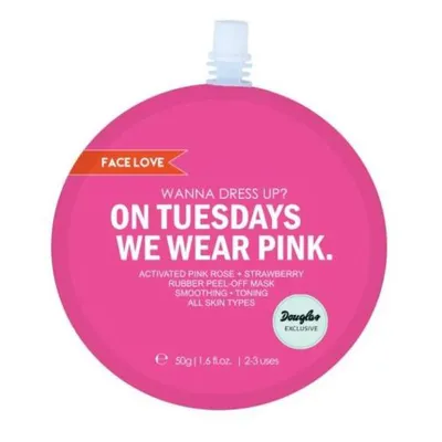 Face Love Wanna Dress Up? On Tuesdays We Wear Pink Rubber Peel-off Mask (Maska peel-off)