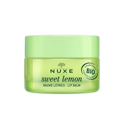 Nuxe Bio, Sweet Lemon Lip Balm (Balsam do ust Słodka Cytryna)