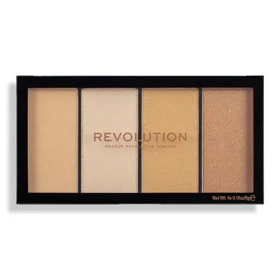 Revolution Beauty (Makeup Revolution) Re-Loaded, Lustre Lights Warm Highlighter Palette (Paletka rozświetlaczy do twarzy)