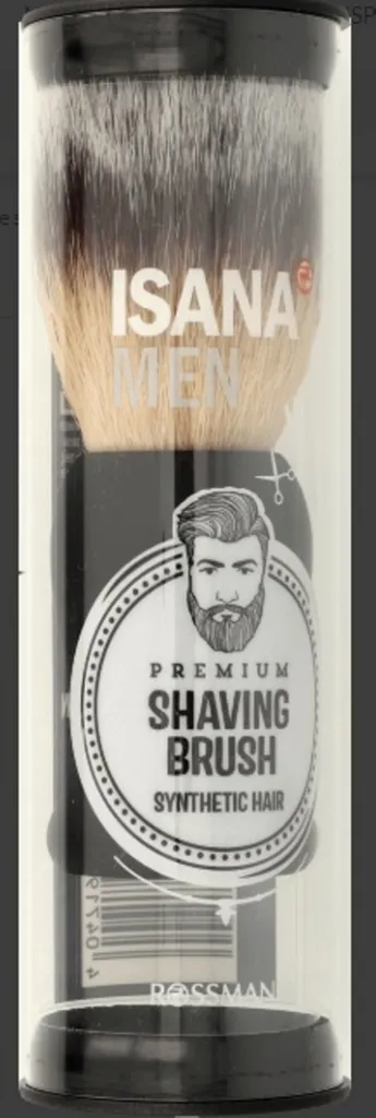 Isana Men, Premium Shaving Brush (Pędzel do golenia ze sztucznego włosia)