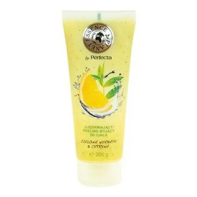 Perfecta Planet Essence, Peeling ujędrniający myjący do ciała drobnoziarnisty `Herbata i cytryna`