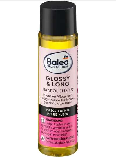 Balea Glossy & Long, Hair Oil Elixir (Olejek do włosów)