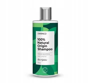 Swonco 100% Natural Origin Shampoo Volume Up & Shine Aloe & Shikakai (Prebiotyczny szampon do włosów normalnych i suchych `Aloes & Shikakai`)