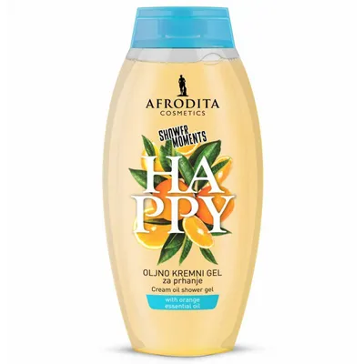 Kozmetika Afrodita (Afrodita Cosmetics) Cream Oil Shower Gel Happy (Kremowo-olejkowy żel pod prysznic z pomarańczą)