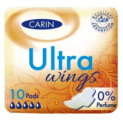 Carin Ultra Wings 0% Perfume (Podpaski higieniczne)