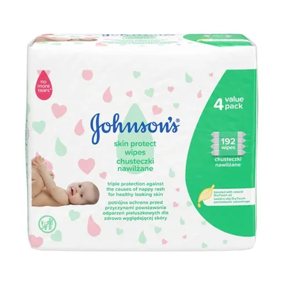 Johnson's Baby Skin Protect Wipes (Chusteczki nawilżane dla dzieci)