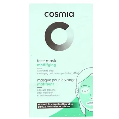 Cosmia Face Mask Mattifying with White Clay (Maseczka do twarzy matująca z białą glinką)