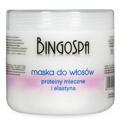 BingoSpa Mleczna maska do włosów z elastyną