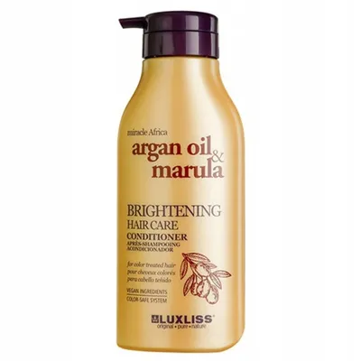Luxliss Argan Oil & Marula, Brightening Conditioner (Odżywka nablyszczajaca)