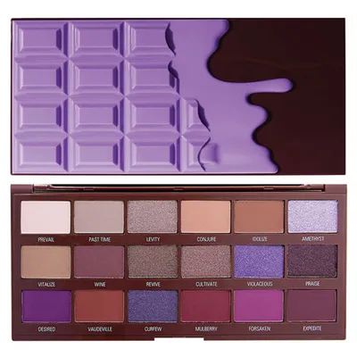 I Heart Revolution I Heart Revolution, Violet Chocolate Shadow Palette (Paleta 18 cieni do powiek)