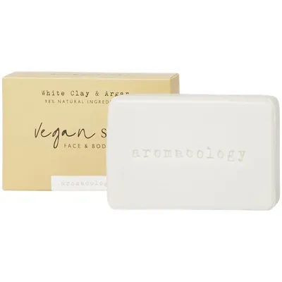 Action Aromacology, White Clay & Argan Face & Body Vegan Soap (Wegańskie mydło w kostce)