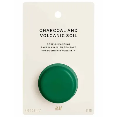 H&M Charcoal and Volcanic Soil, Pore Cleansing Face Mask (Maska do twarzy z drobinkami węgla drzewnego)