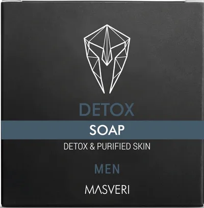 Masveri Detox, Soap Detox & Purified Skin (Mydło oczyszczające w kostce dla mężczyzn)