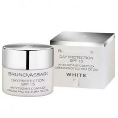 Bruno Vassari Glyco System, Day Protection White, Protective Cream SPF 15 (Oochronny krem z filtrem UV SPF  15)