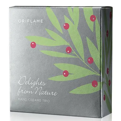 Oriflame Delights from Nature, Hand Cream Trio (Zestaw kremów do rąk)