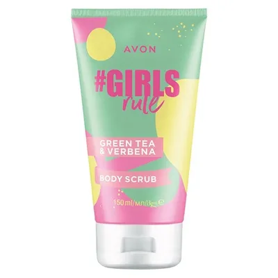 Avon Girls Rule,  Green Tea & Verbena Body Scrub (Peeling do ciała `Werbena i zielona herbata`)