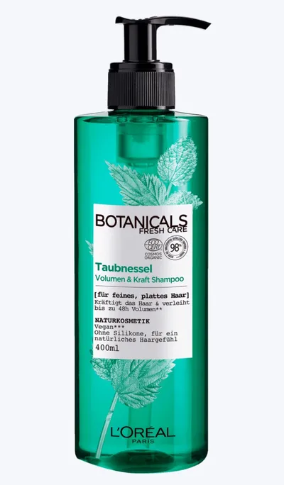 L'Oreal Paris Botanicals Fresh Care, Taubnessel Shampoo (Szampon pielęgnacyjny do włosów cienkich, pozbawionych objętości `Pokrzywa`)