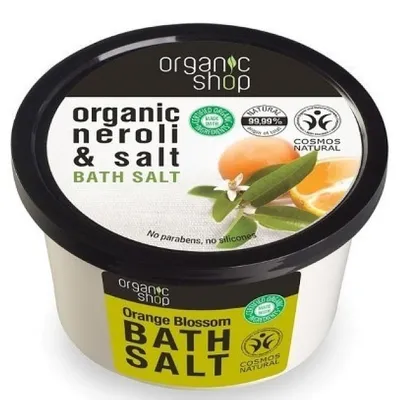 Organic Shop Neroli & Salt, Bath Salt (Sól do kąpieli `Sól i kwiat pomarańczy`)