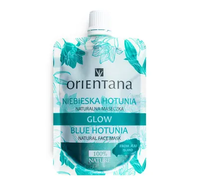 Orientana Glow Blue Hotunia Natural Facial Mask (Naturalna maseczka do twarzy)