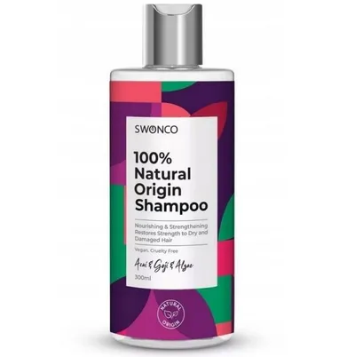 Swonco 100% Natural Origin Shampoo Nourishing & Strengthening Restores Strength to Dry and Damaged Hair (Szampon prebiotyczny do włosów suchych i normalnych `Regeneracja i nawilżenie`)