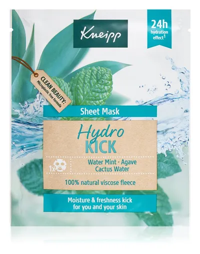 Kneipp Sheet Mask Hydro Kick (Maska nawilżająca w płacie)