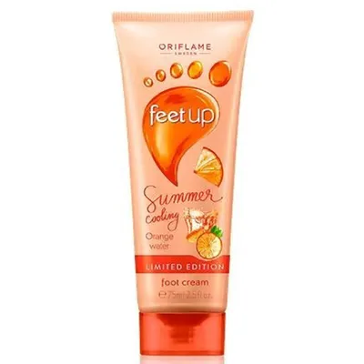Oriflame Feet Up, Summer Cooling, Foot Cream (Krem do stóp z wodą pomarańczową)