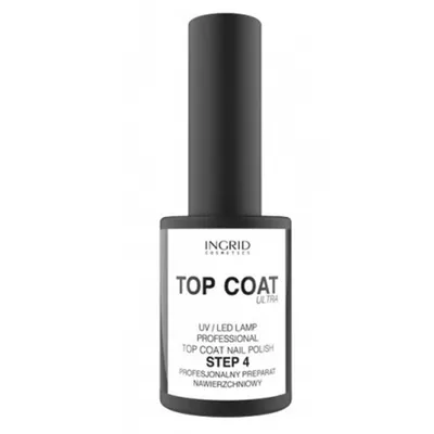 Ingrid Cosmetics Top Coat Ultra UV / LED LAMP (Nawierzchniowy top coat ultra)