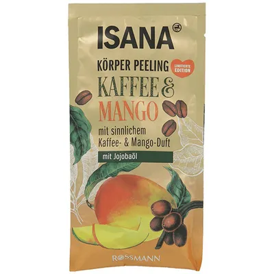 Isana Kaffee & Mango Körperpeeling (Peeling z kawą, mango i olejem jojoba)