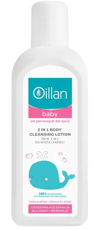 Oillan Oillan Baby, 2 in 1 Body Cleansing Lotion (Płyn 2 w 1 do mycia i kąpieli skóra wrażliwa i skłonna do alergii (nowa wersja))