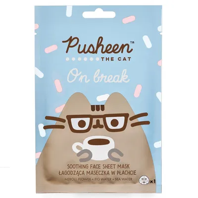 The Beauty Care Company Pusheen On Break Soothing  Face Mask (Łagodząca maseczka w płachcie)