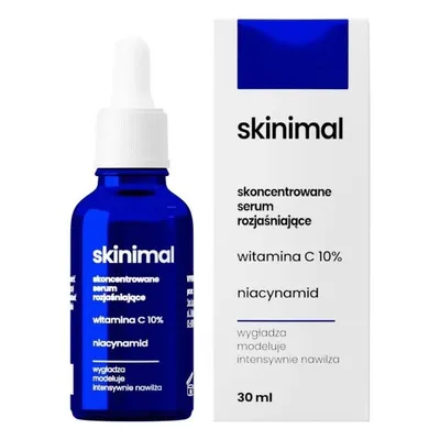 Skinimal Skoncentrowane serum rozjaśniające `Witamina C 10%, niacynamid`