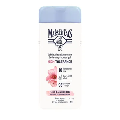 Le Petit Marseillais High Tolerance Gel Douche Adoucissant Fleur d'Amandier Bio (Delikatny żel pod prysznic o wysokiej tolerancji z kwiatem migdału bio)